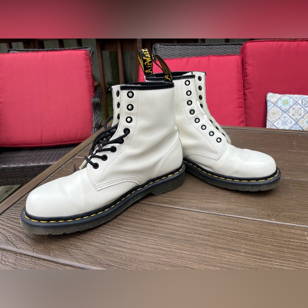 Original 1460 Dr. Martens White Combat Boots